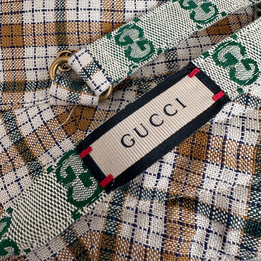 Gucci Monogram Reversible Bucket Hat with straps - Picture 5 of 8